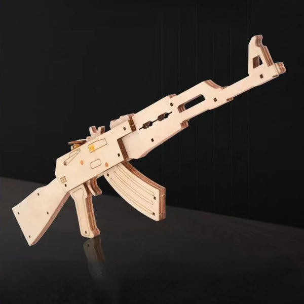 Wooden Rubber Band Gun for Kids